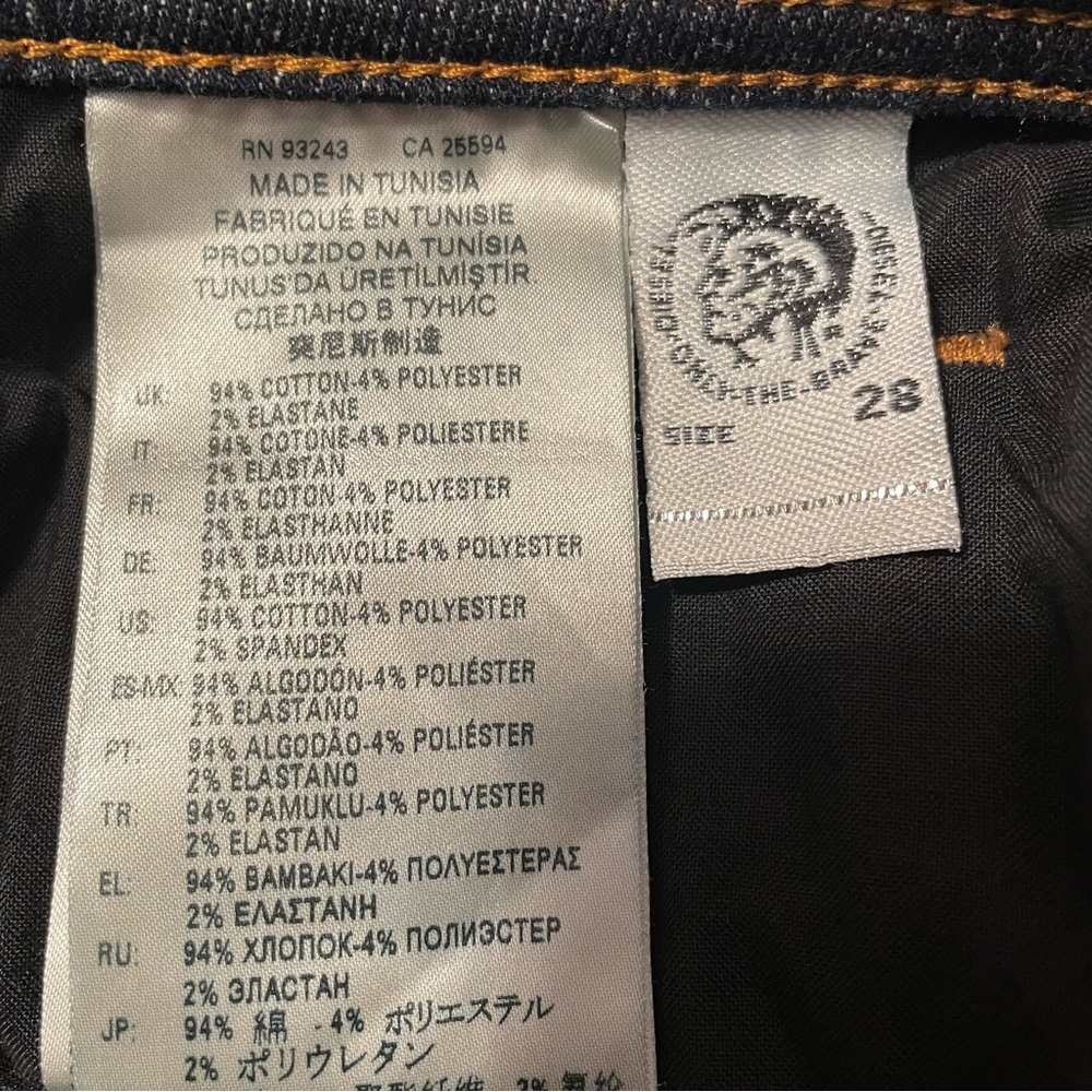 Diésel sleenker skinny jean W28/L30 - Picture 6 of 8
